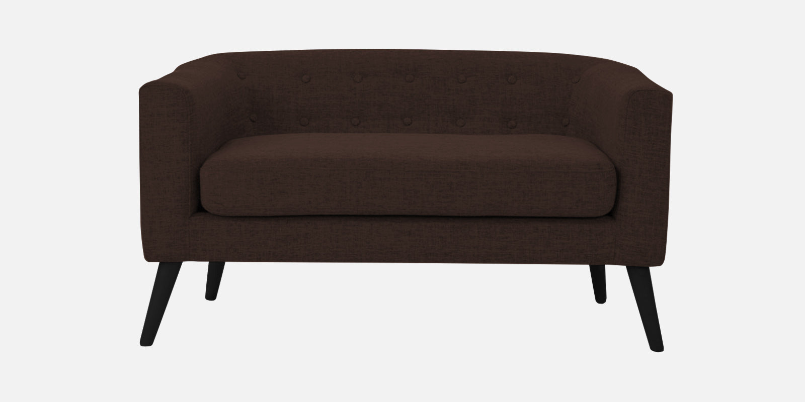 Casper Fabric 2 Seater Sofa In Coffee Brown Colour - Febonic Living