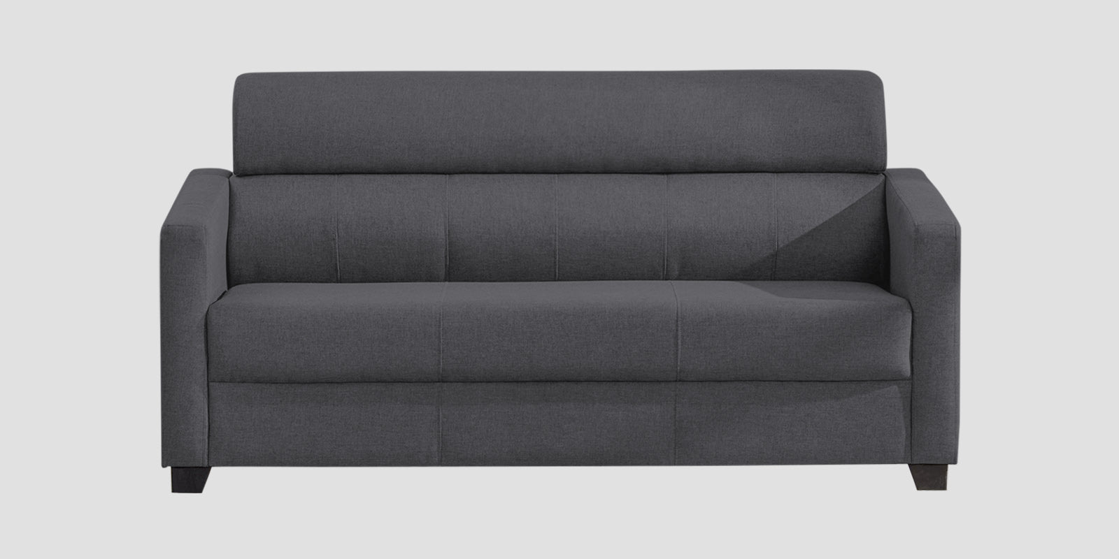 Devo Fabric 3 Seater Sofa In Maba Grey Colour - Febonic Living