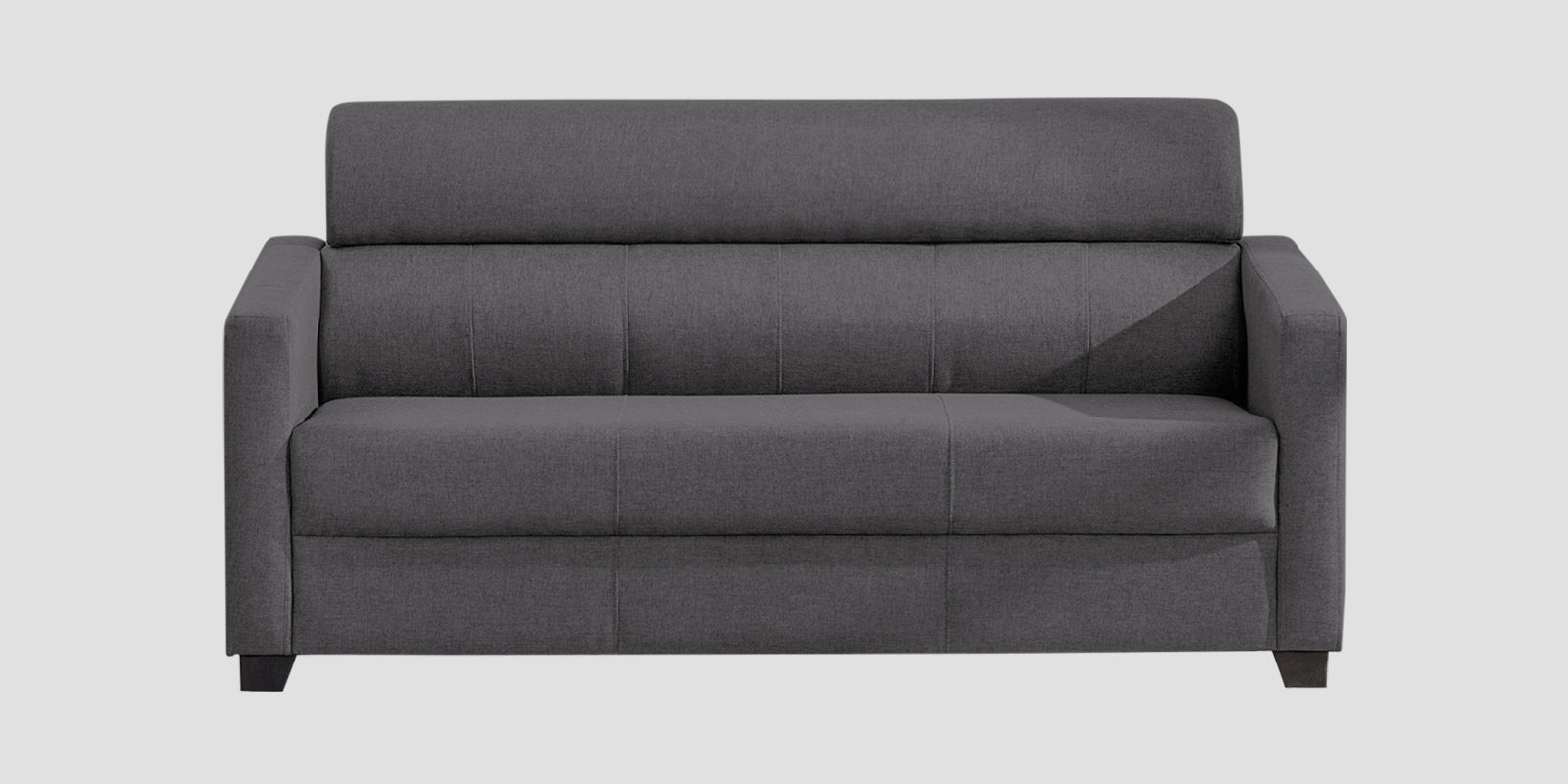 Devo Fabric 3 Seater Sofa In Sudo Grey Colour - Febonic Living