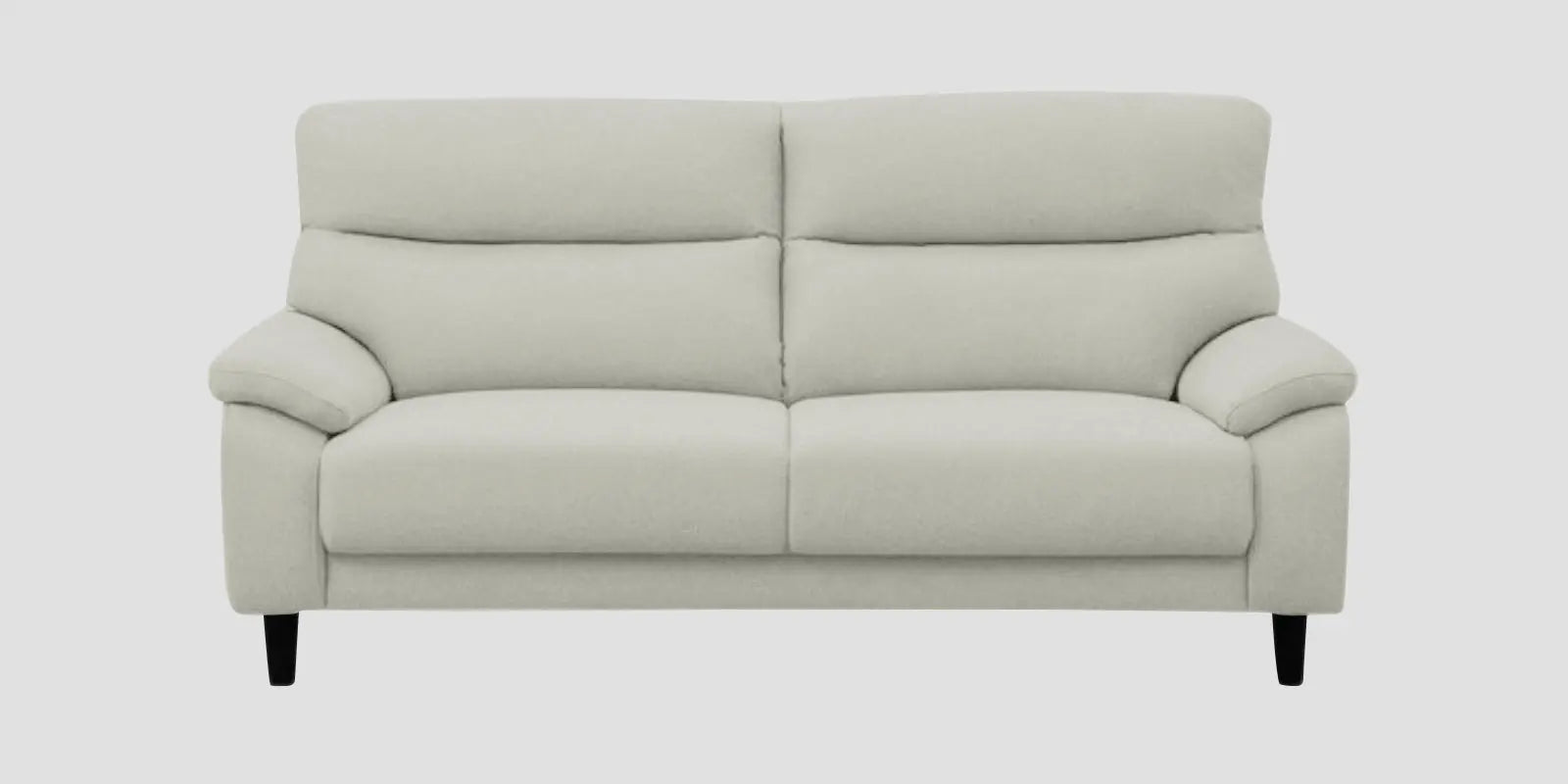 Zibby Fabric 2 Seater Sofa In Pearl White Colour Febonic Living