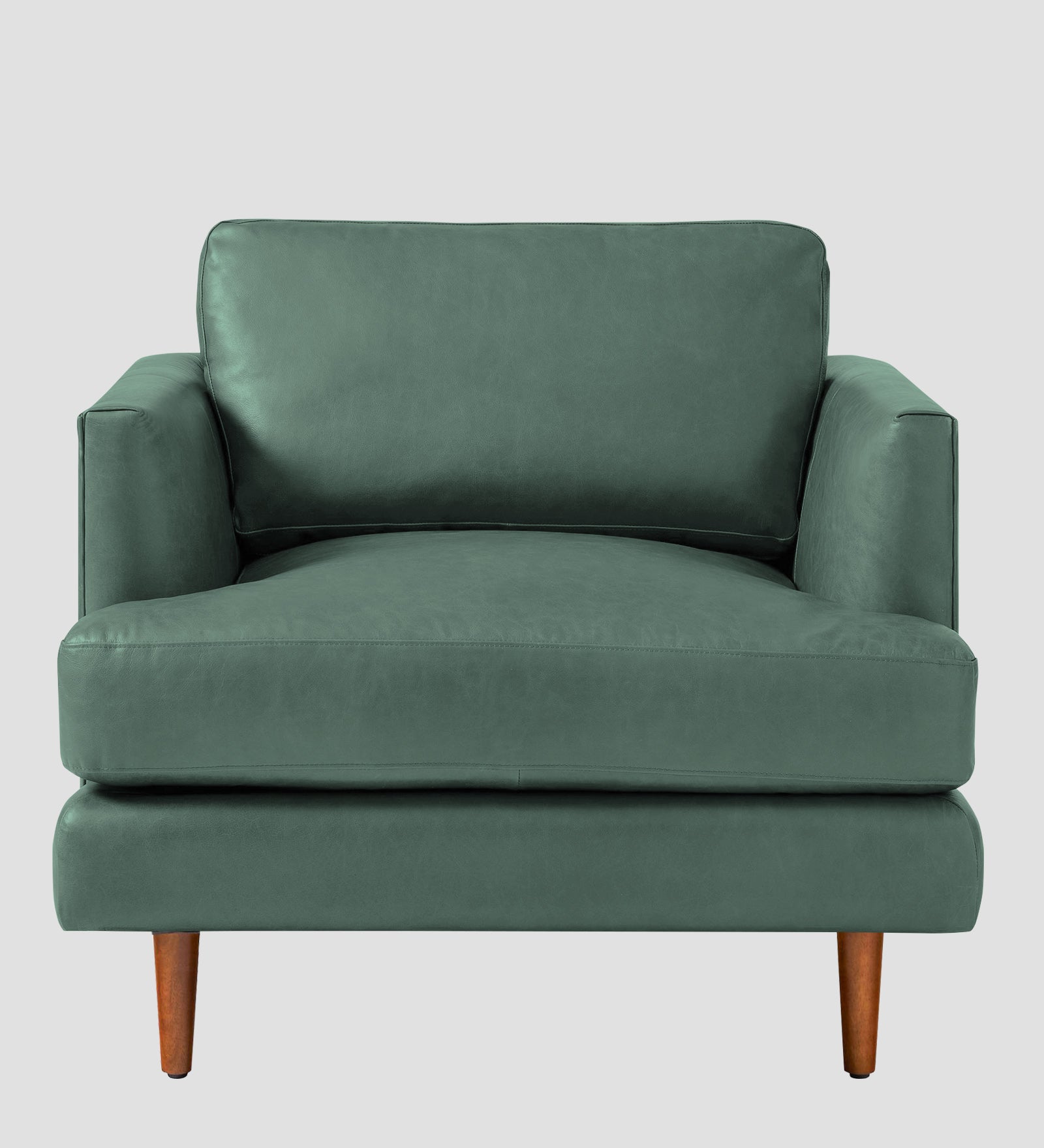Sterio Leatherette 1 Seater Sofa In Mint Green Colour - Febonic Living