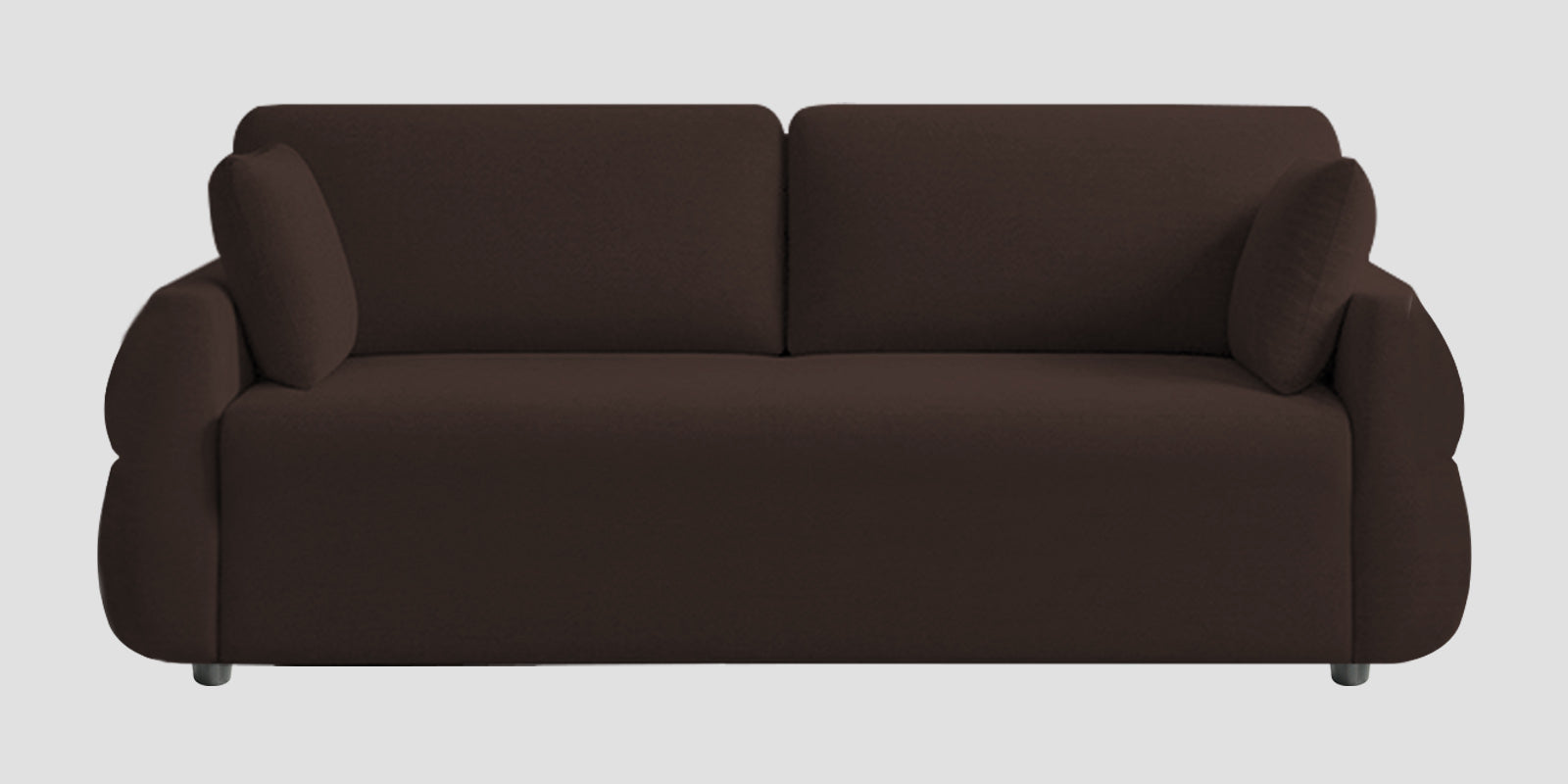 Jack Fabric 3 Seater Sofa In Coffee Brown Colour - Febonic Living