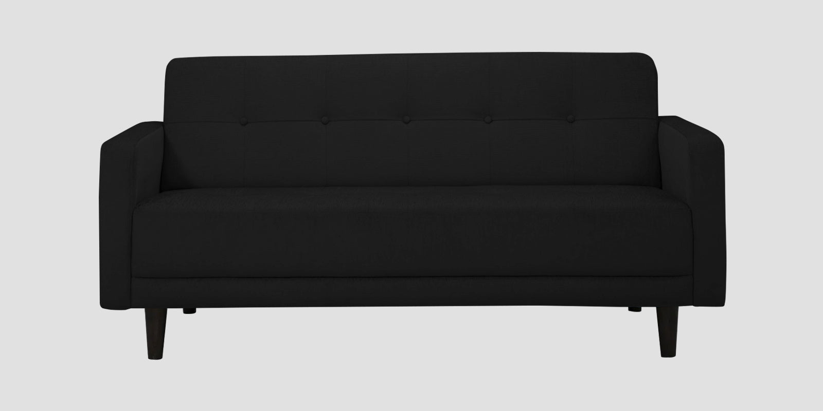 Noha Fabric 2 Seater Sofa In Zed Black Colour - Febonic Living