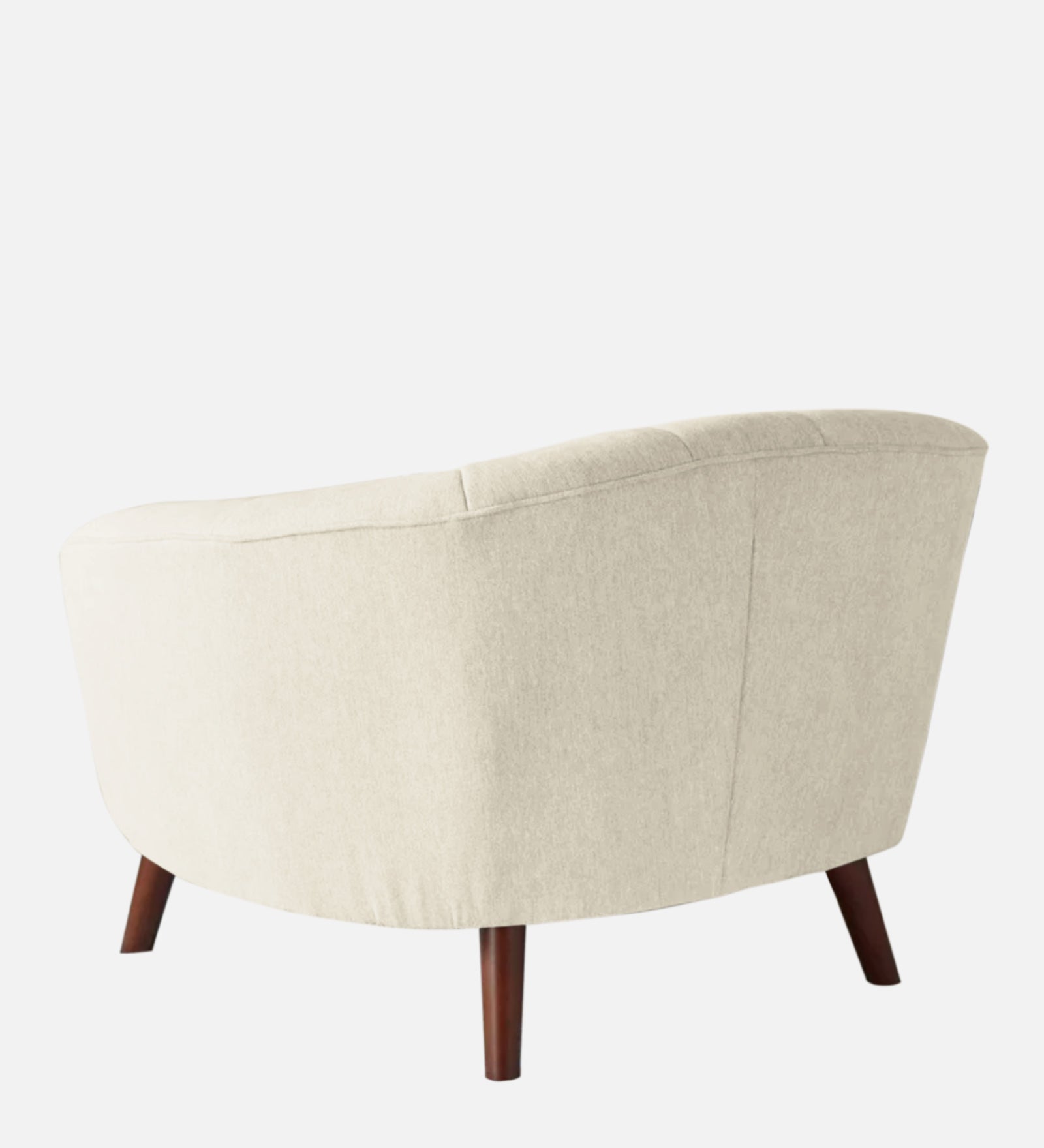 Benjamin Fabric 1 Seater Sofa In Ivory Cream Colour - Febonic Living