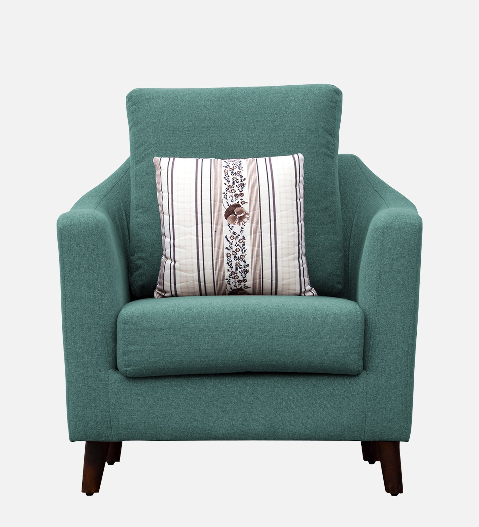 Kevin Fabric 1 Seater Sofa In Sea Green Colour - Febonic Living