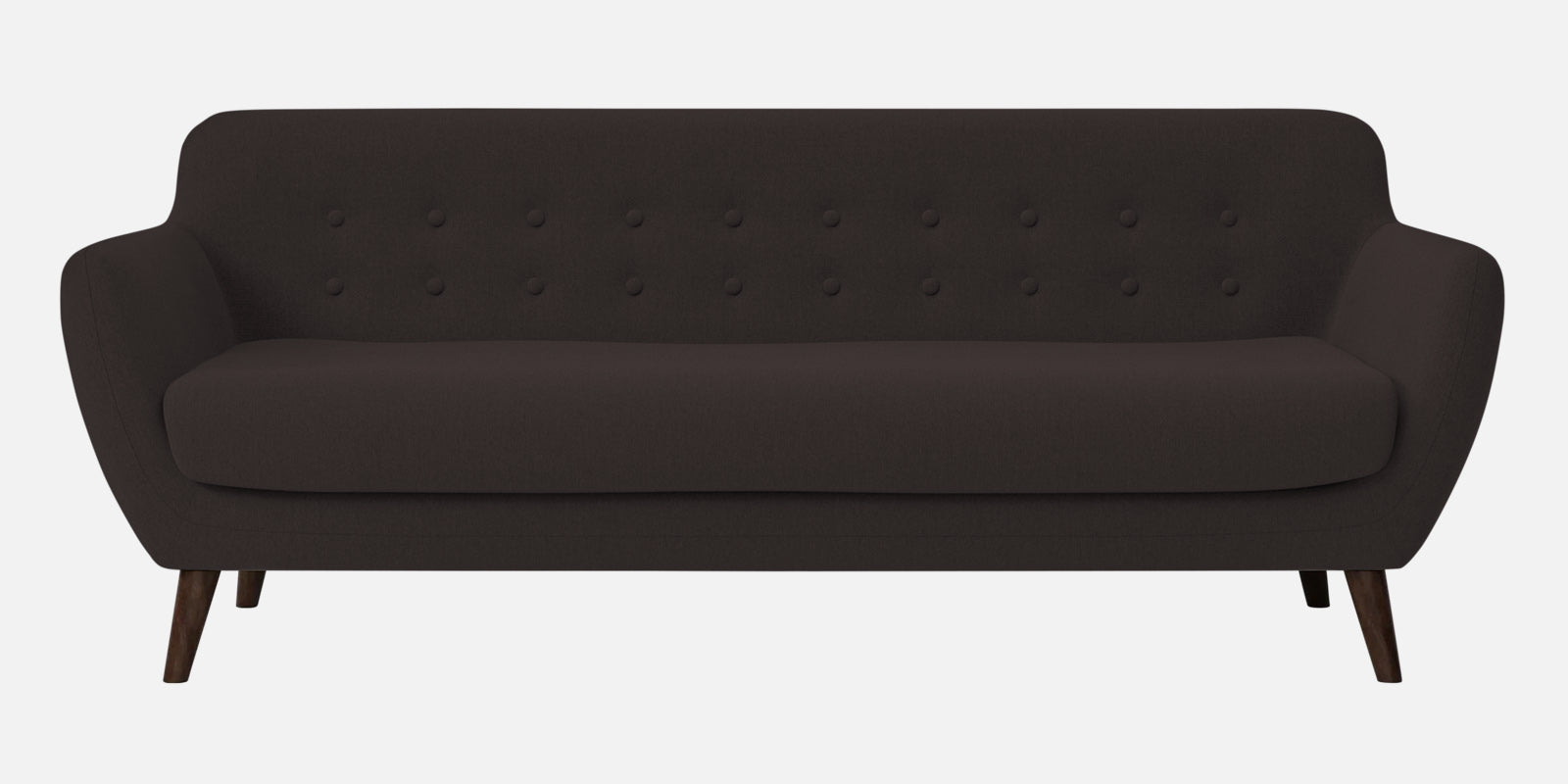 Goofy Fabric 3 Seater Sofa In Pebble Brown Colour - Febonic Living