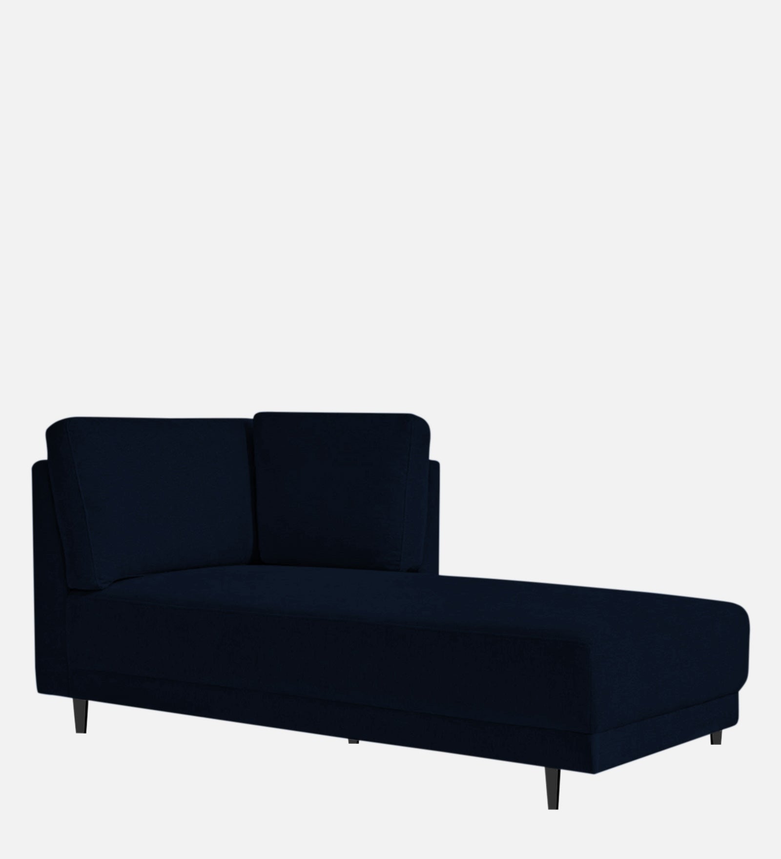 Jonze Velvet RHS Chaise Lounger In Dark Blue Colour - Febonic Living