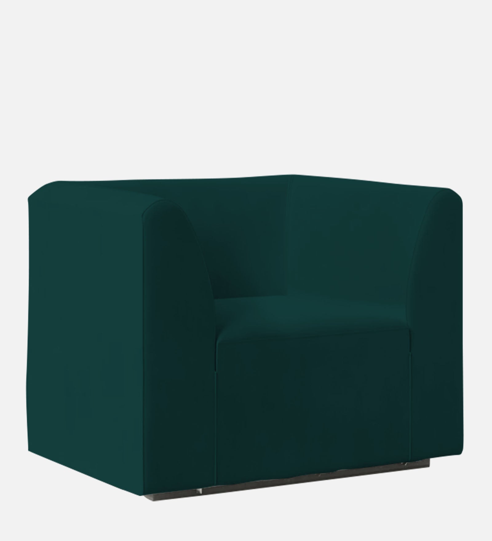 Bufa Velvet 1 Seater Sofa In Forest Green Colour - Febonic Living