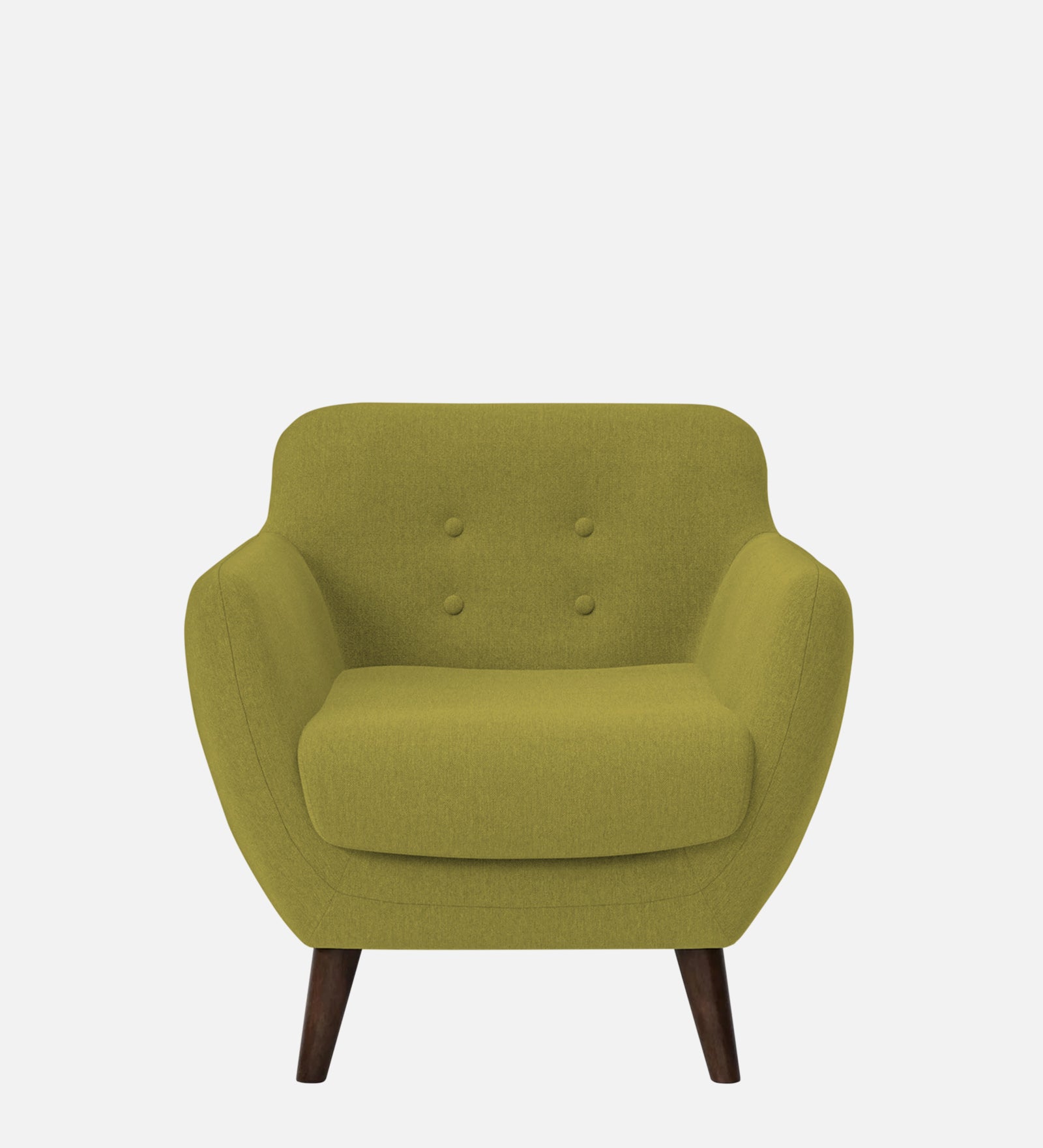 Goofy Fabric 1 Seater Sofa In Kelly Green Colour - Febonic Living