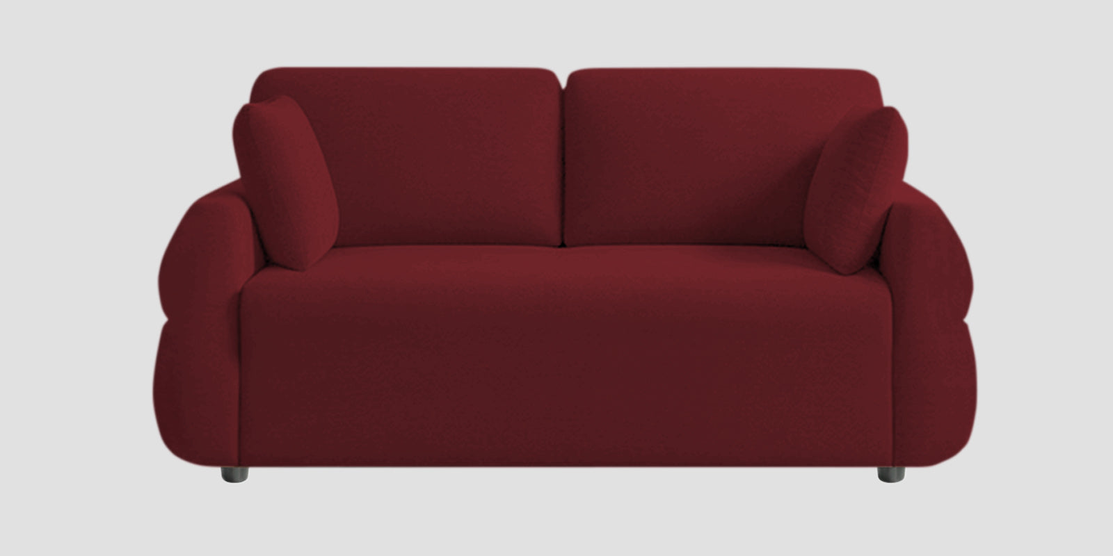 Jack Fabric 2 Seater Sofa In Blood Maroon Colour - Febonic Living