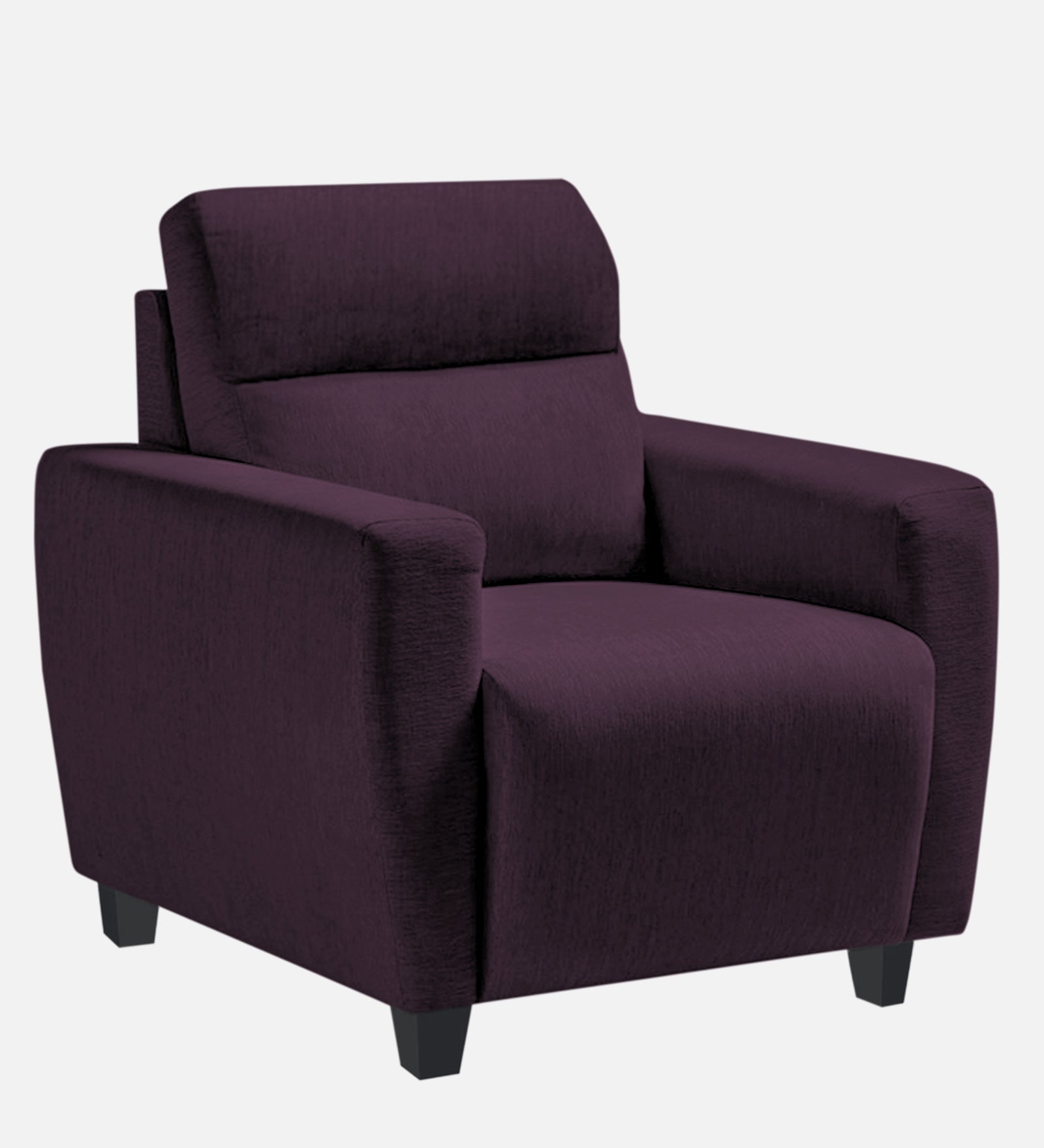 Bakadi Fabric 1 Seater Sofa In Greek Purple Colour - Febonic Living