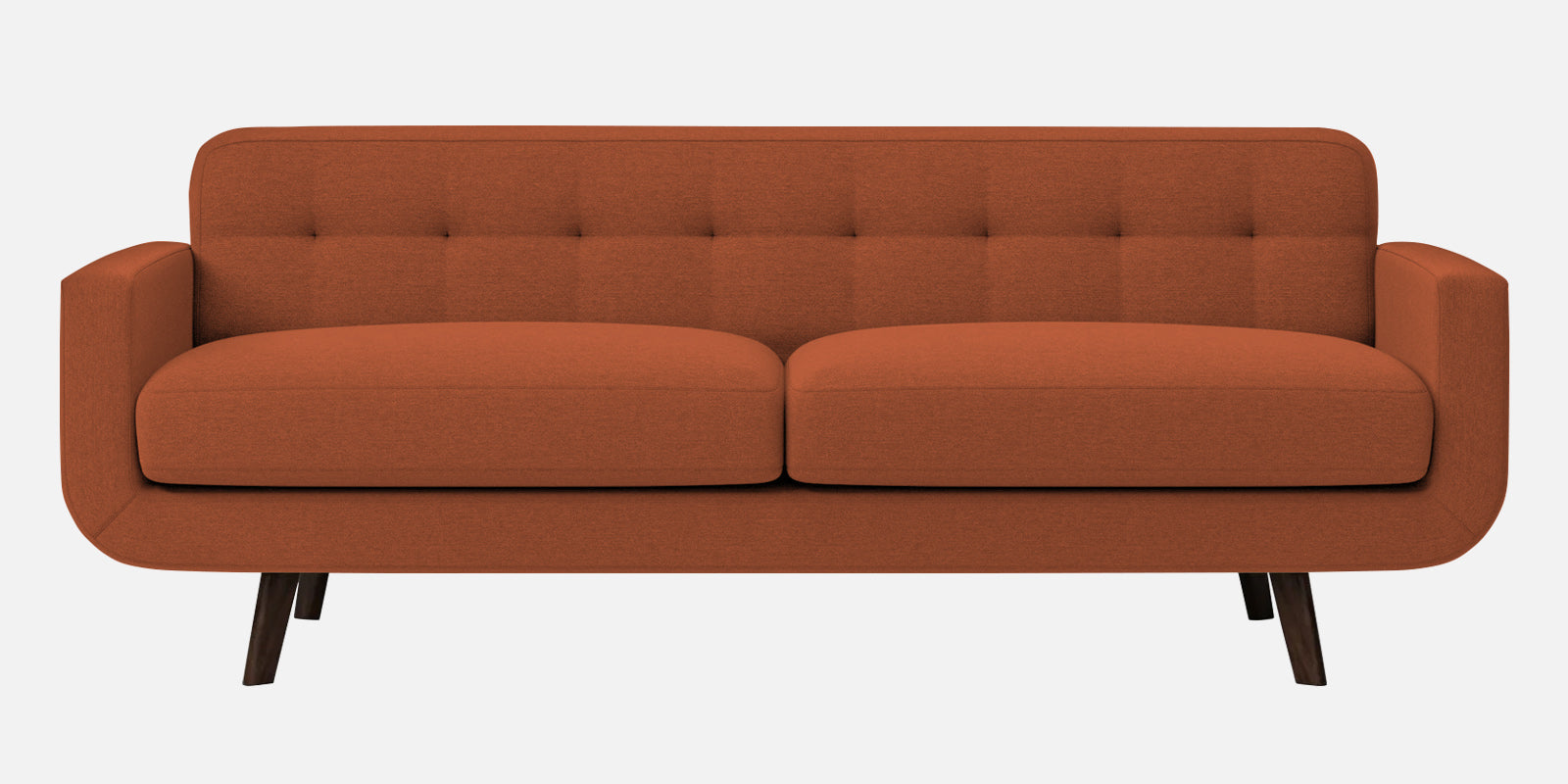 Marsela Fabric 3 Seater Sofa In Royal Orange Colour - Febonic Living