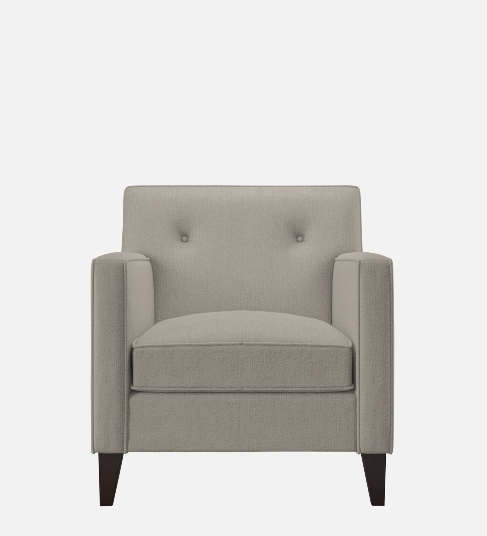 Miller Fabric 1 Seater Sofa In Ash Grey Colour - Febonic Living