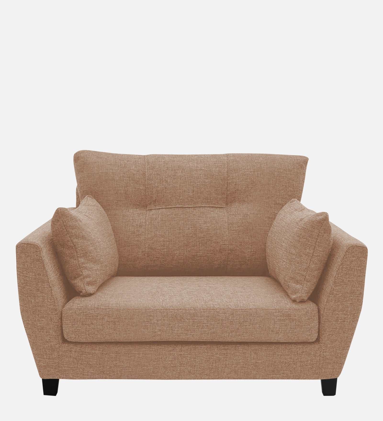 Mario Fabric 1 Seater Sofa In Cosmic Beige Colour - Febonic Living