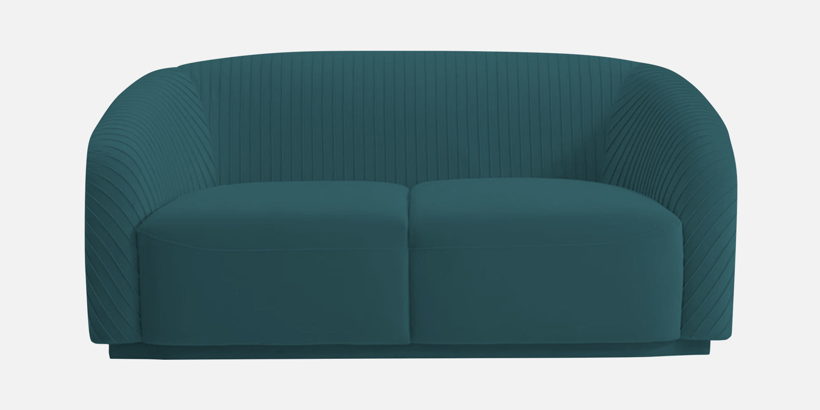 Yara Velvet Fabric 2 Seater Sofa In Arabian Green Colour - Febonic Living
