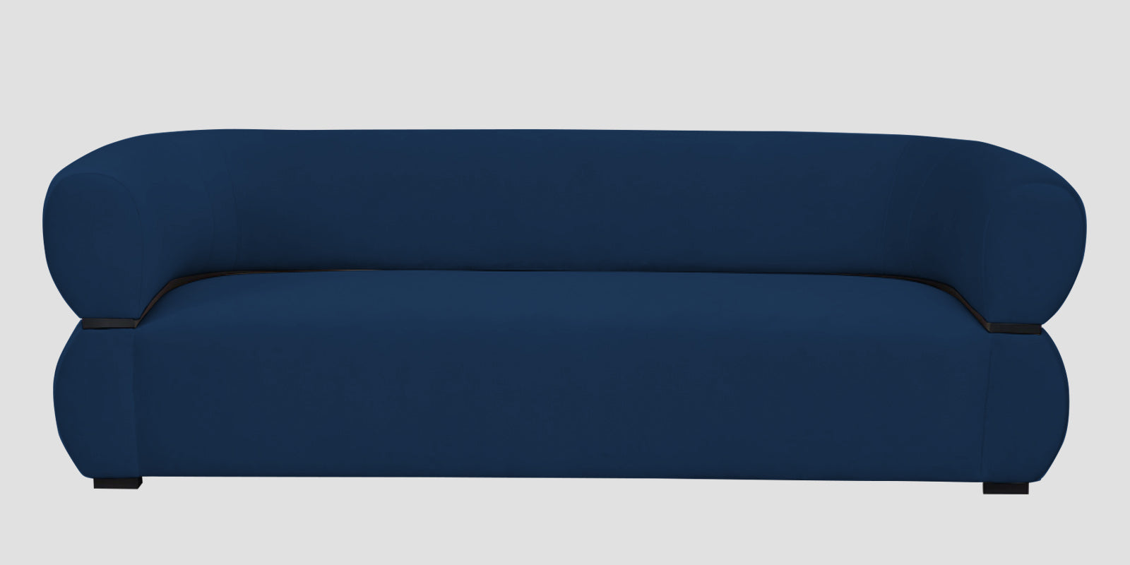 Kula Velvet 3 Seater Sofa In Imperial Blue Colour - Febonic Living