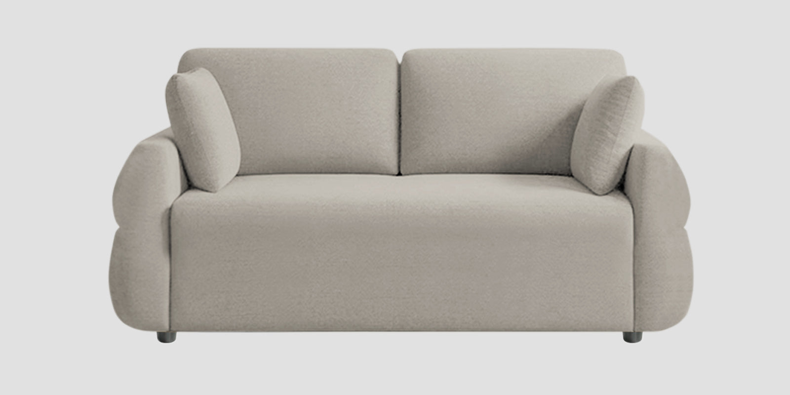 Jack Fabric 2 Seater Sofa In Ash Grey Colour - Febonic Living