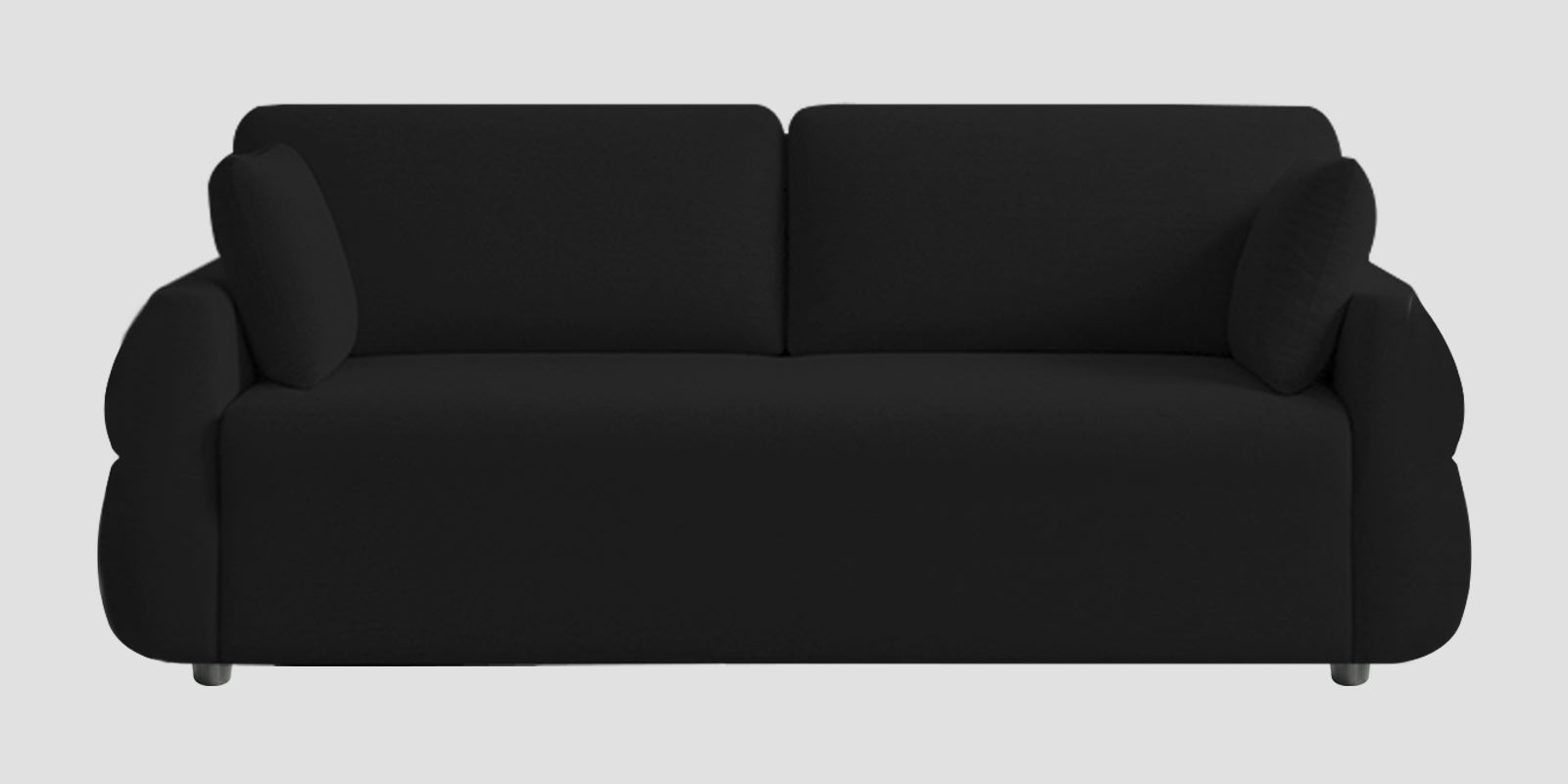 Jack Fabric 3 Seater Sofa In Zed Black Colour - Febonic Living