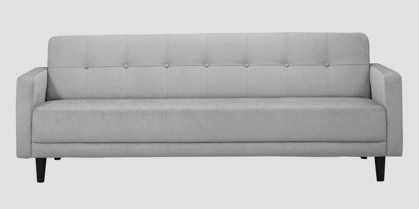 Noha Fabric 3 Seater Sofa In Lit Grey Colour