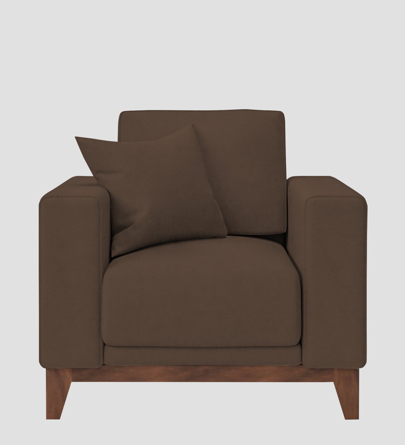 Luca Fabric 1 Seater Sofa In Rosy Brown Colour - Febonic Living