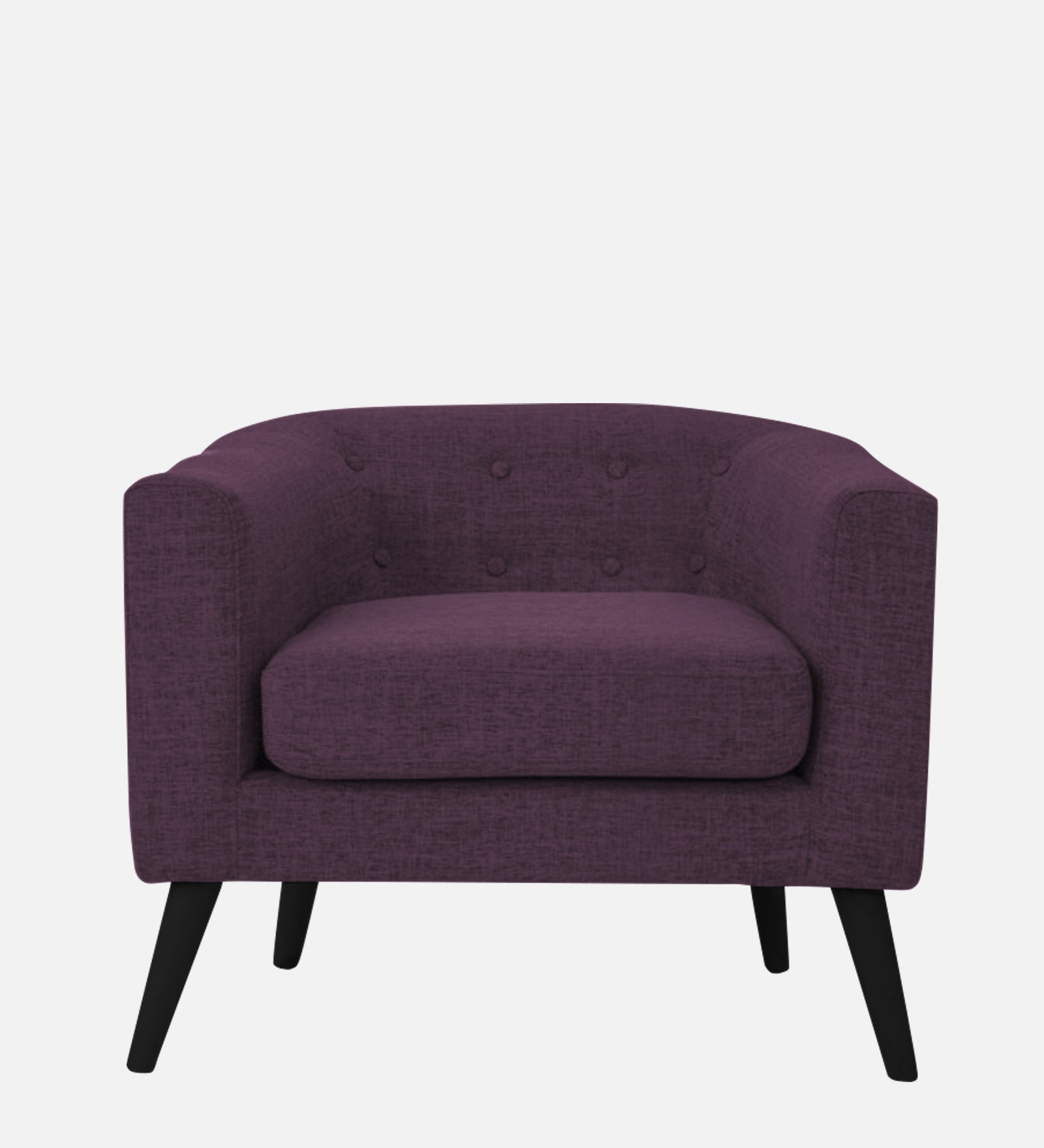 Casper Fabric 1 Seater Sofa In Greek Purple Colour - Febonic Living
