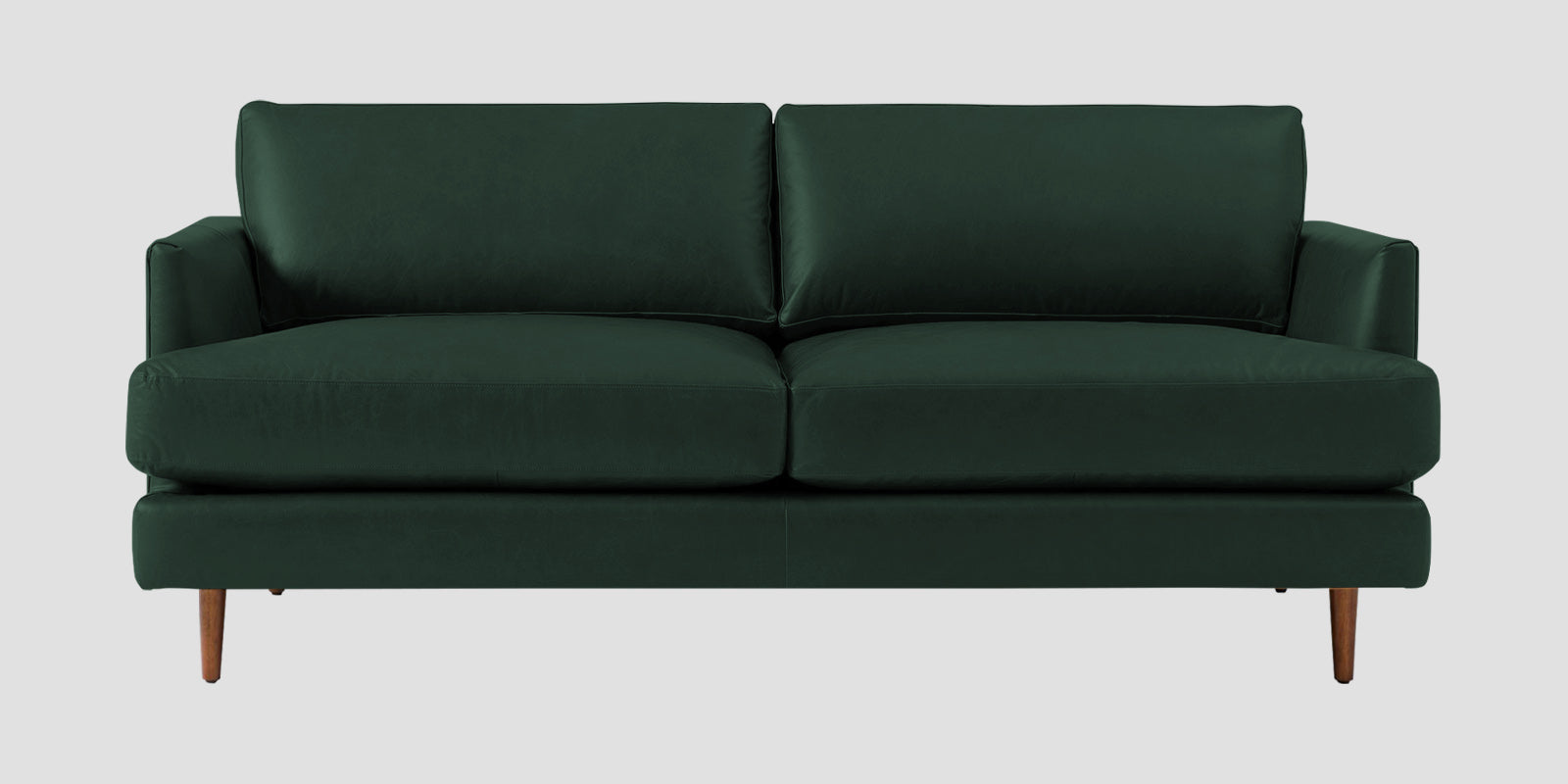 Sterio Leatherette 2 Seater Sofa In Basil Green Colour - Febonic Living