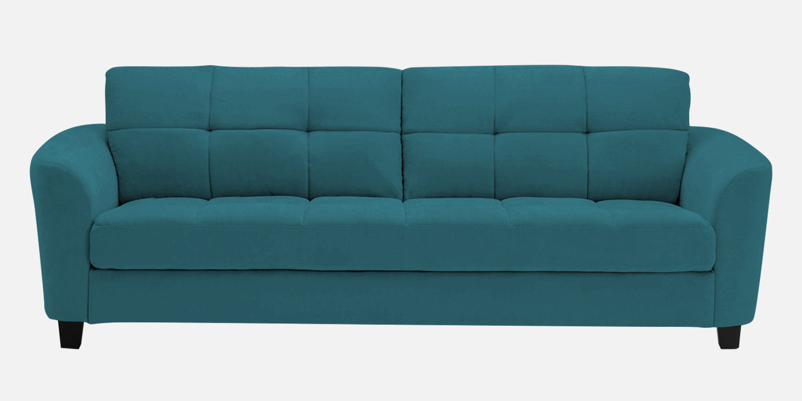 Mulan Fabric 3 Seater Sofa In Water Blue Colour - Febonic Living