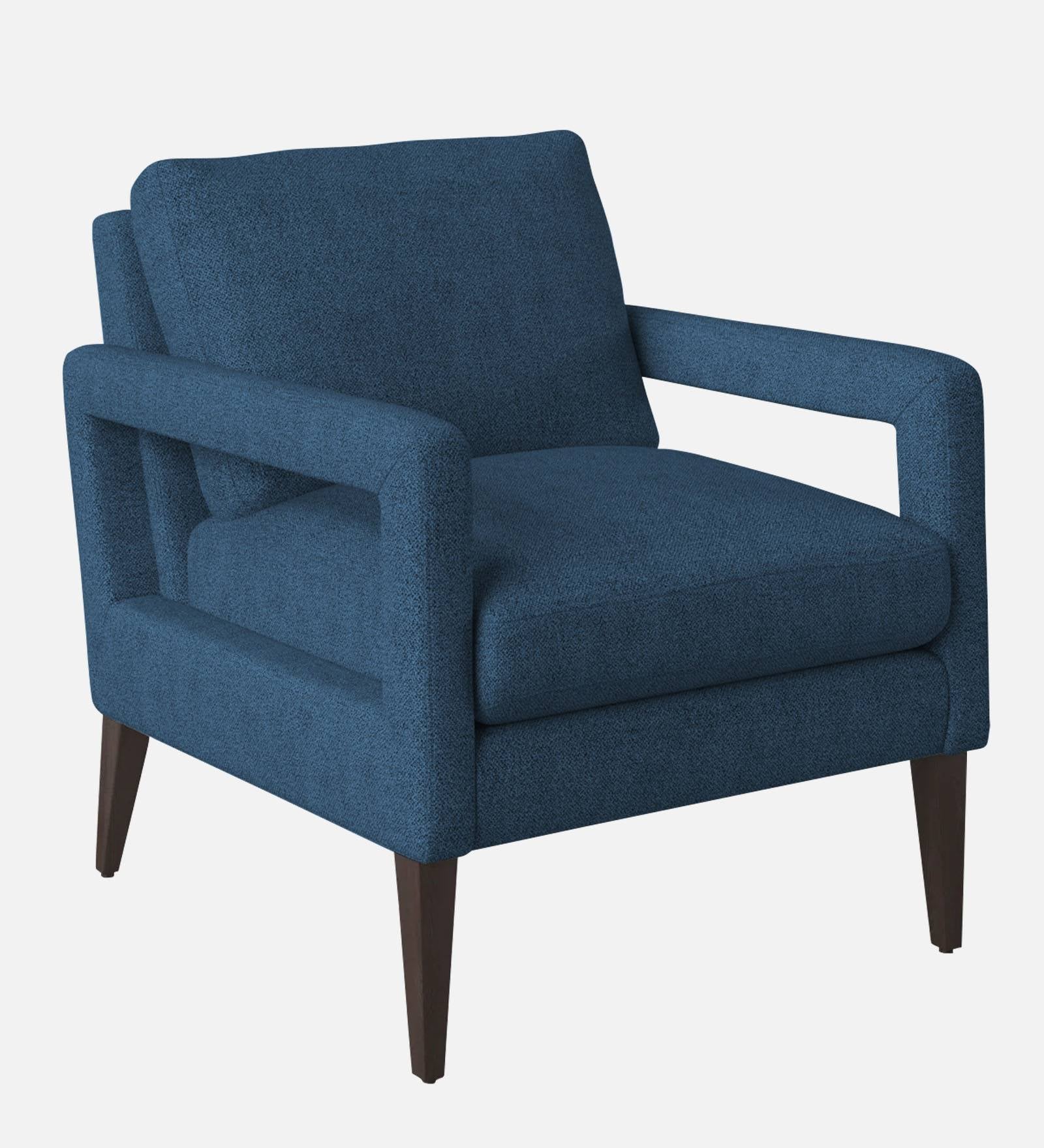 Olsen Fabric Arm Chair In Light Blue Colour - Febonic Living