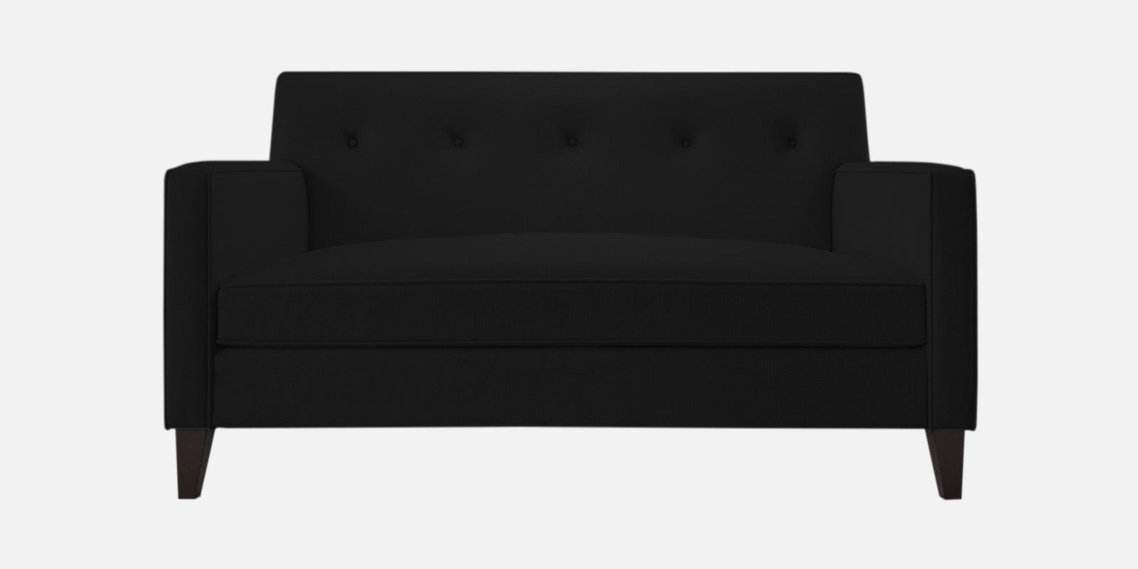 Miller Fabric 2 Seater Sofa In Zed Black Colour - Febonic Living