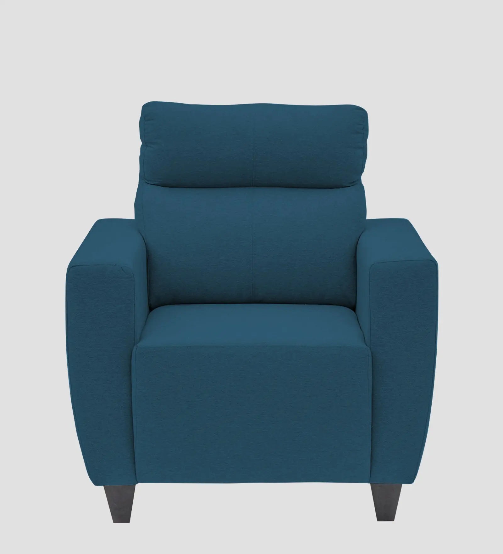 Burban Fabric 1 Seater Sofa In Eclipse Blue Colour Febonic Living