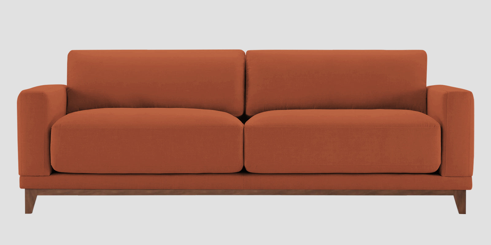 Esha Fabric 3 Seater Sofa In Royal Orange Colour - Febonic Living