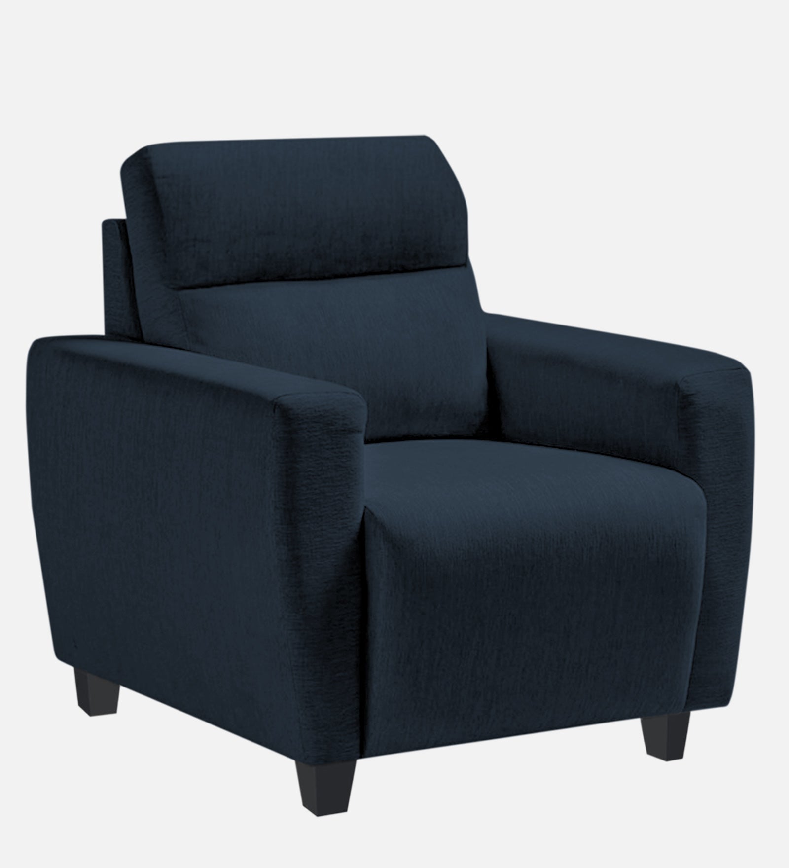 Bakadi Fabric 1 Seater Sofa In Denim Blue Colour - Febonic Living