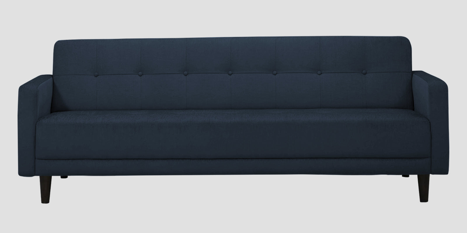 Noha Fabric 3 Seater Sofa In Denim Blue Colour