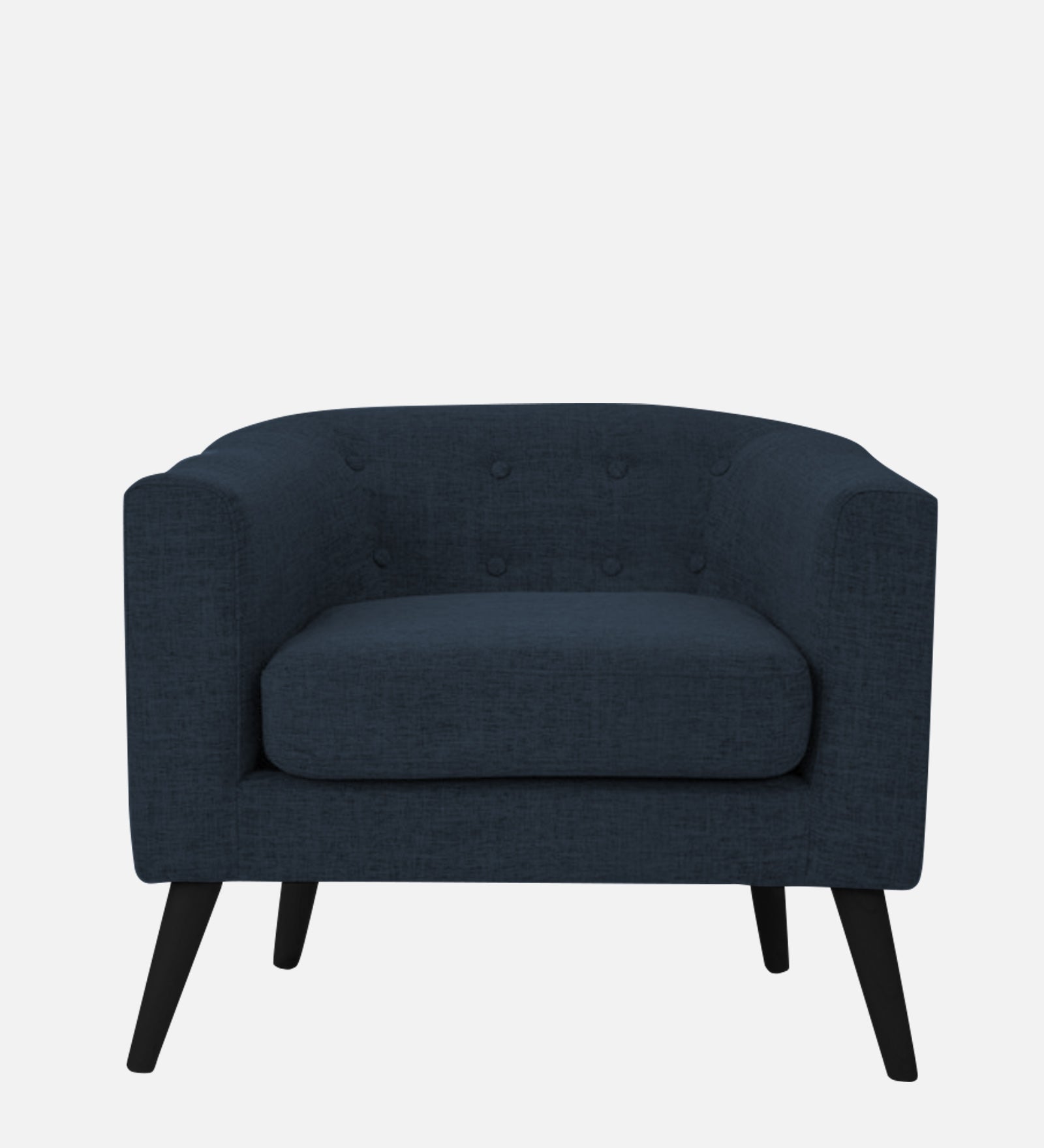 Casper Fabric 1 Seater Sofa In Denim Blue Colour - Febonic Living
