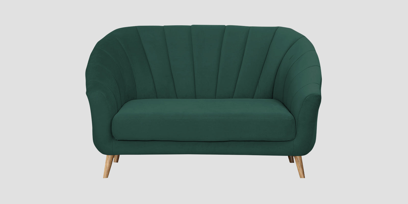 Kaylee Velvet 2 Seater Sofa In Amazon Green Colour - Febonic Living