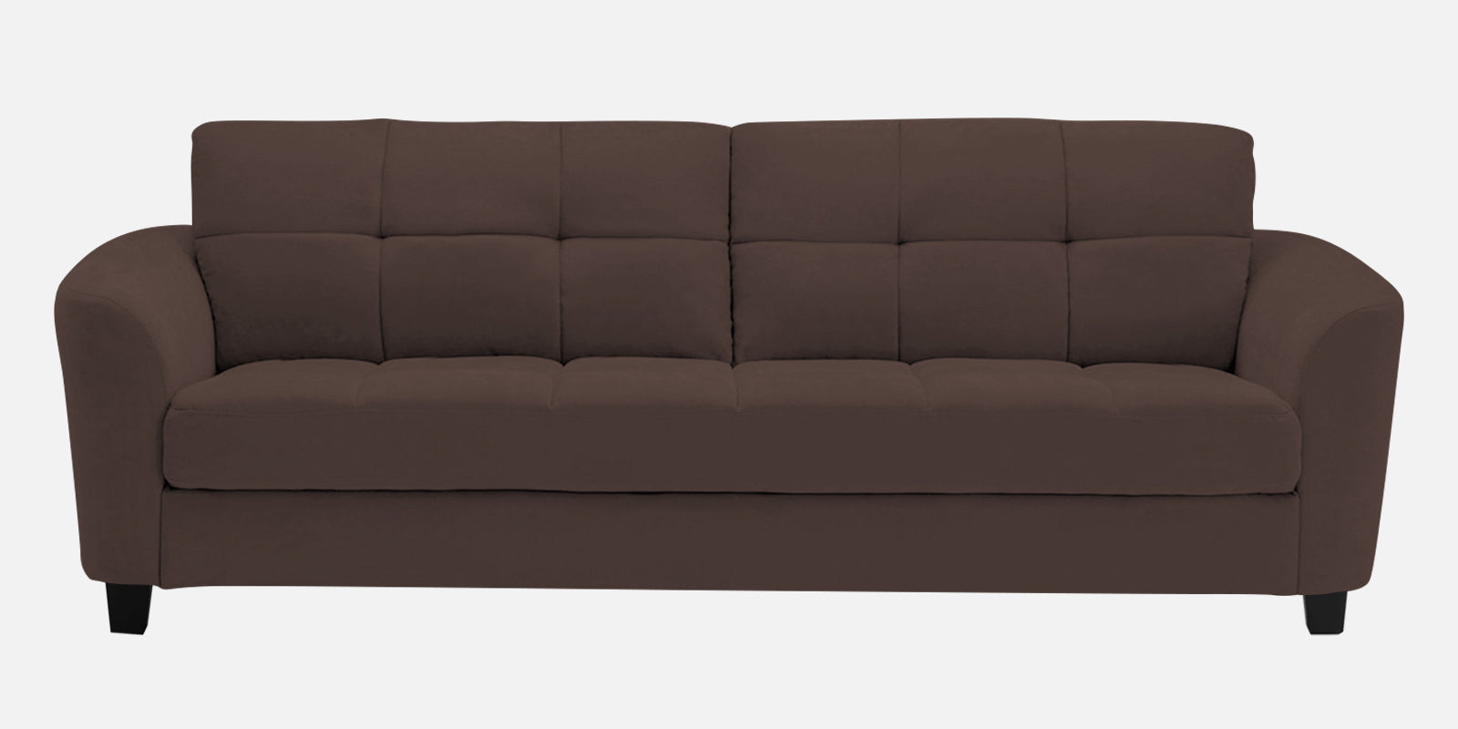 Mulan Fabric 3 Seater Sofa In Caramel Brown Colour - Febonic Living