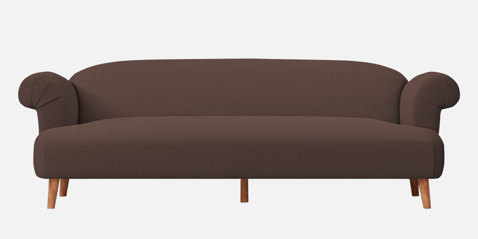 Barber Fabric 3 Seater Sofa In Caramel Brown Colour - Febonic Living