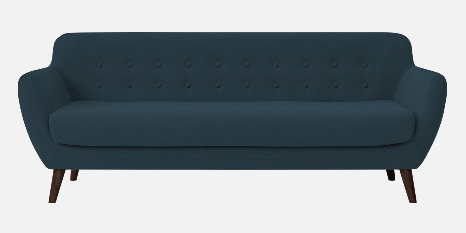 Goofy Fabric 3 Seater Sofa In Cool Blue Colour - Febonic Living