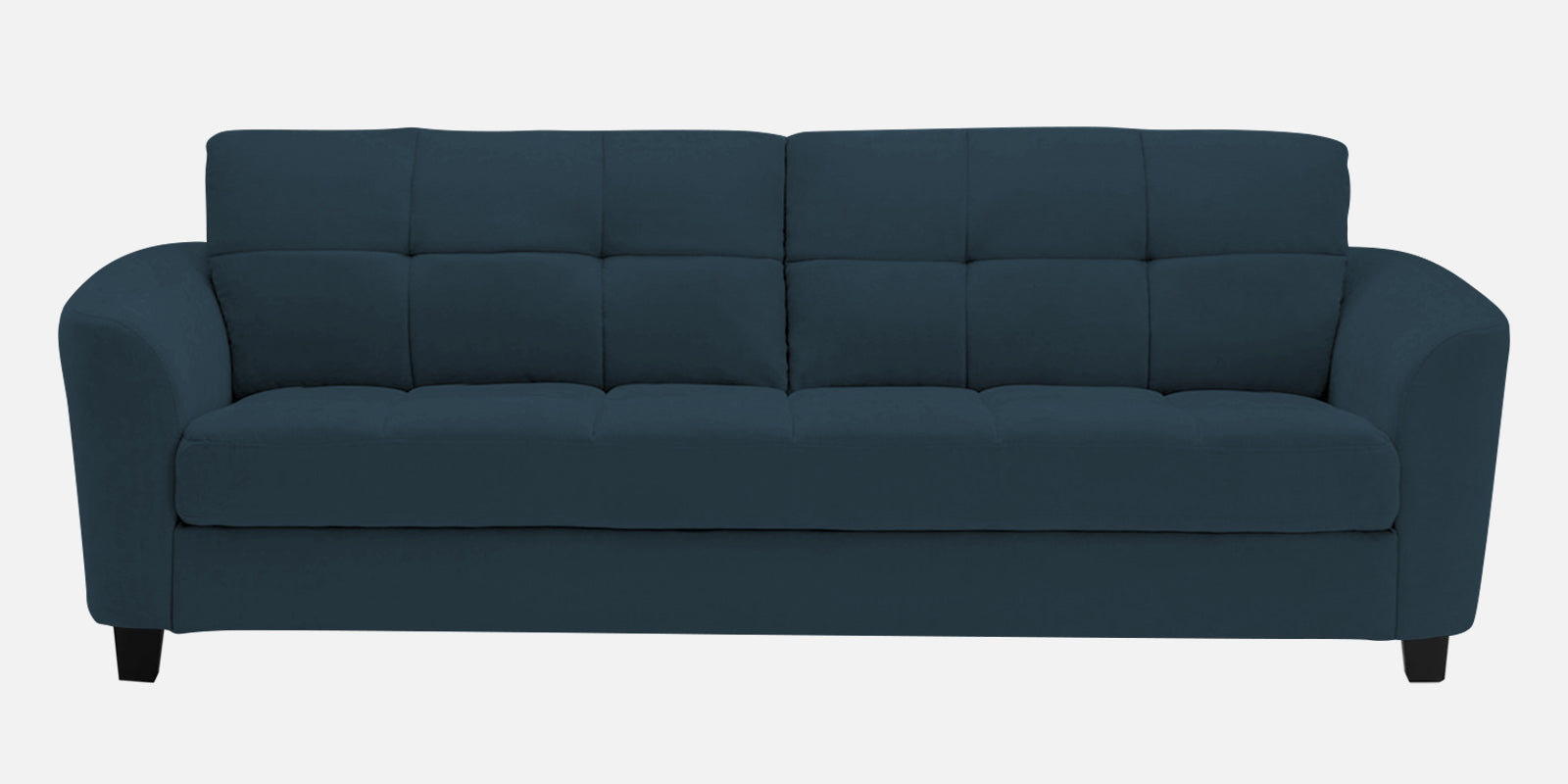 Mulan Fabric 3 Seater Sofa In Cool Blue Colour - Febonic Living