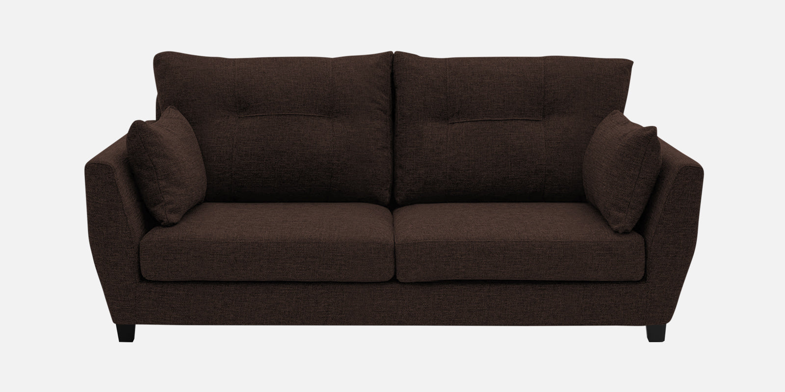 Mario Fabric 2 Seater Sofa In Coffee Brown Colour - Febonic Living