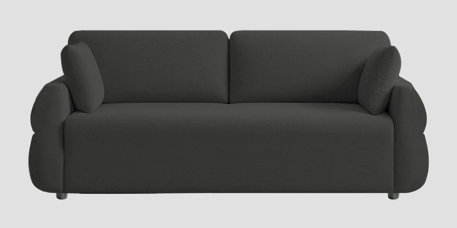Jack Fabric 3 Seater Sofa In Charcoal Grey Colour - Febonic Living