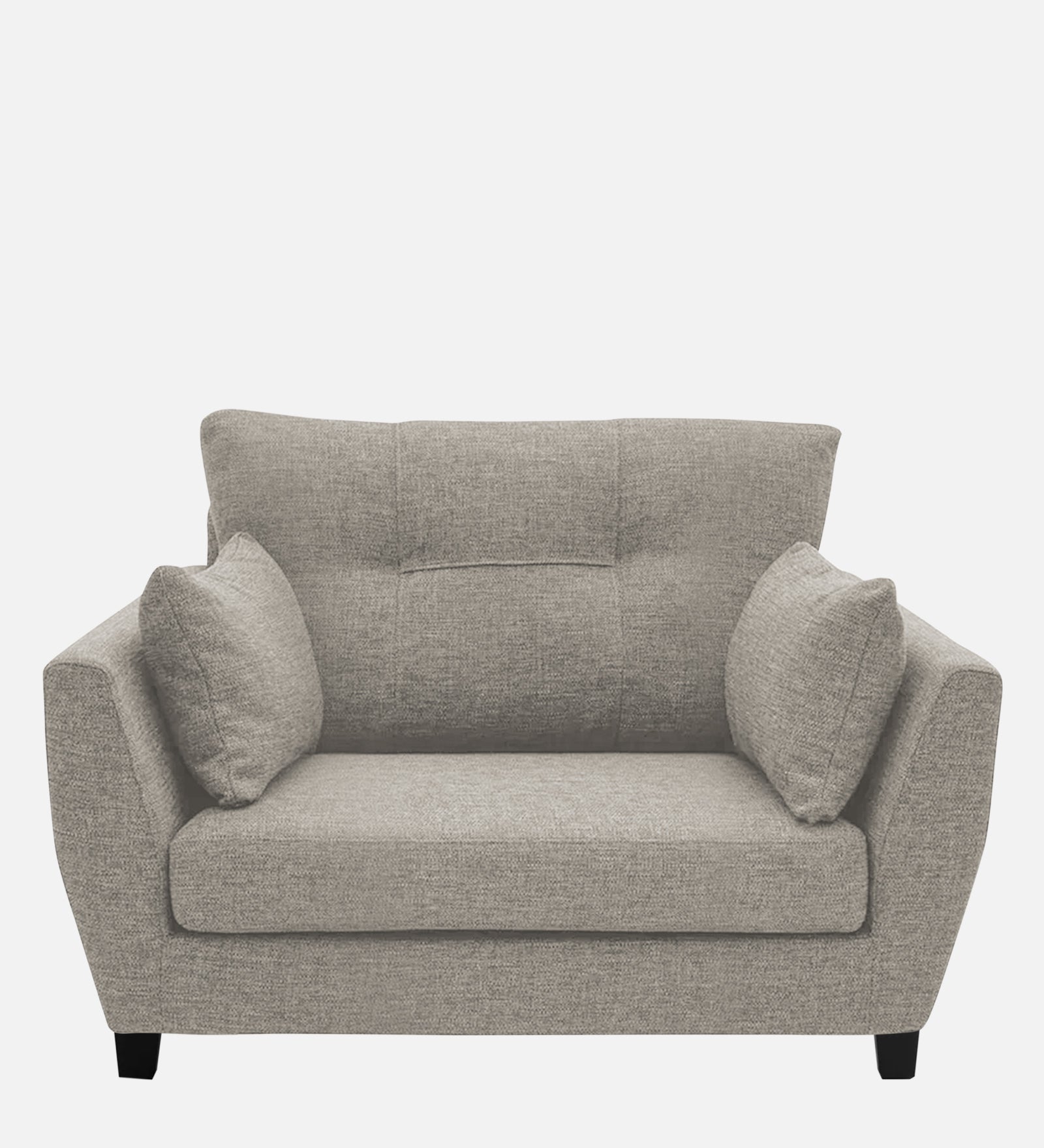 Mario Fabric 1 Seater Sofa In Ash Grey Colour - Febonic Living