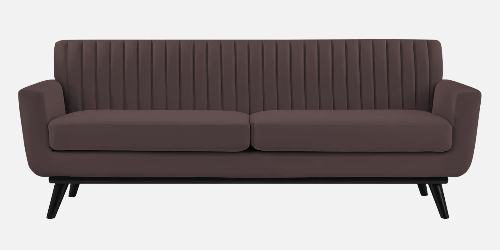 Tucker Velvet 3 Seater Sofa In Mocha Brown Colour - Febonic Living