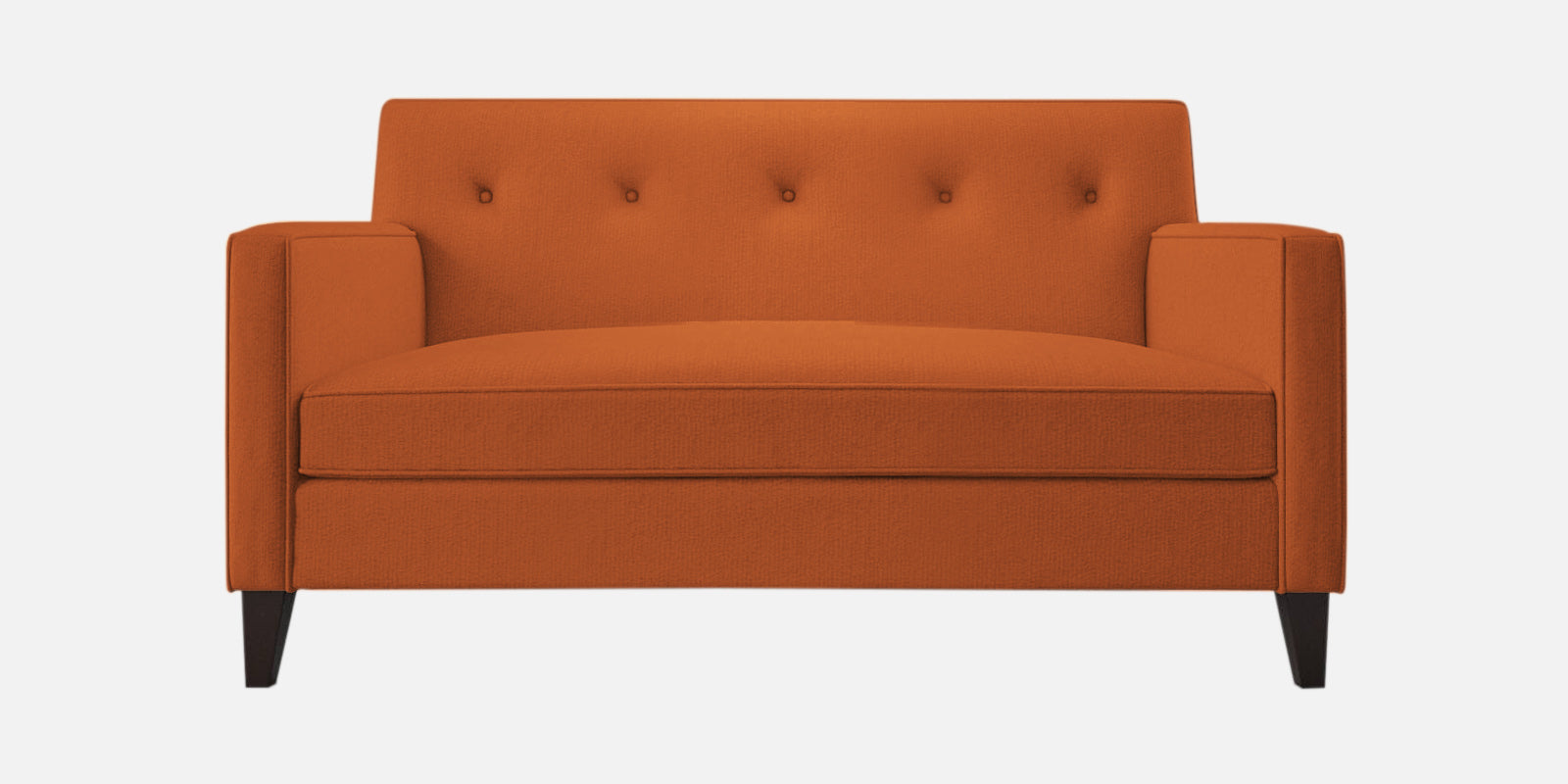 Miller Fabric 2 Seater Sofa In Vivid Orange Colour - Febonic Living