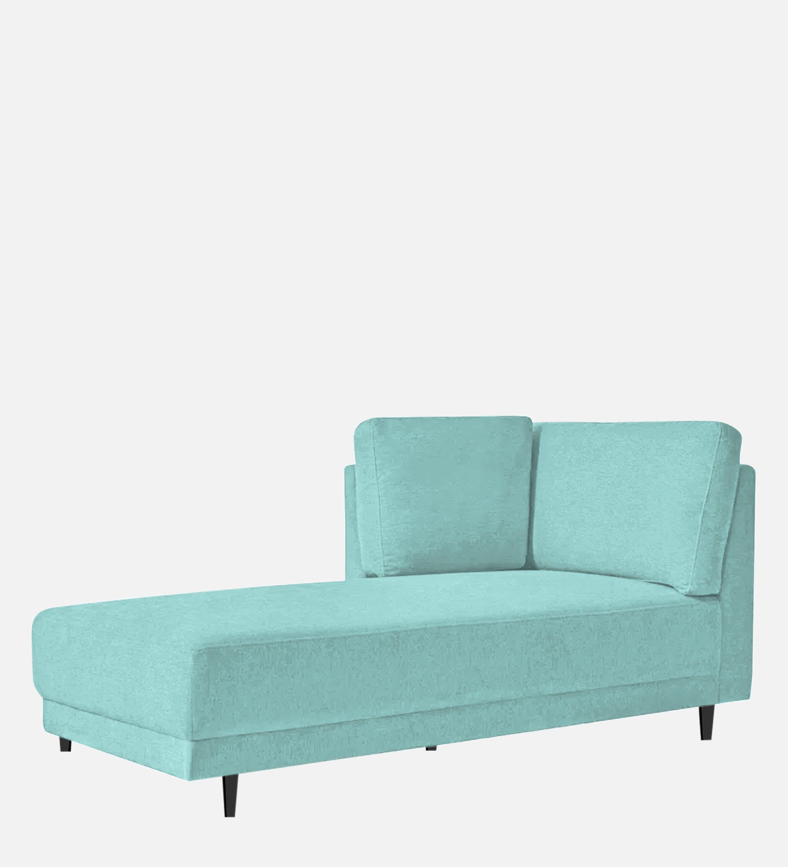 Jonze Velvet LHS Chaise Lounger In Barmunda Aqua Colour - Febonic Living