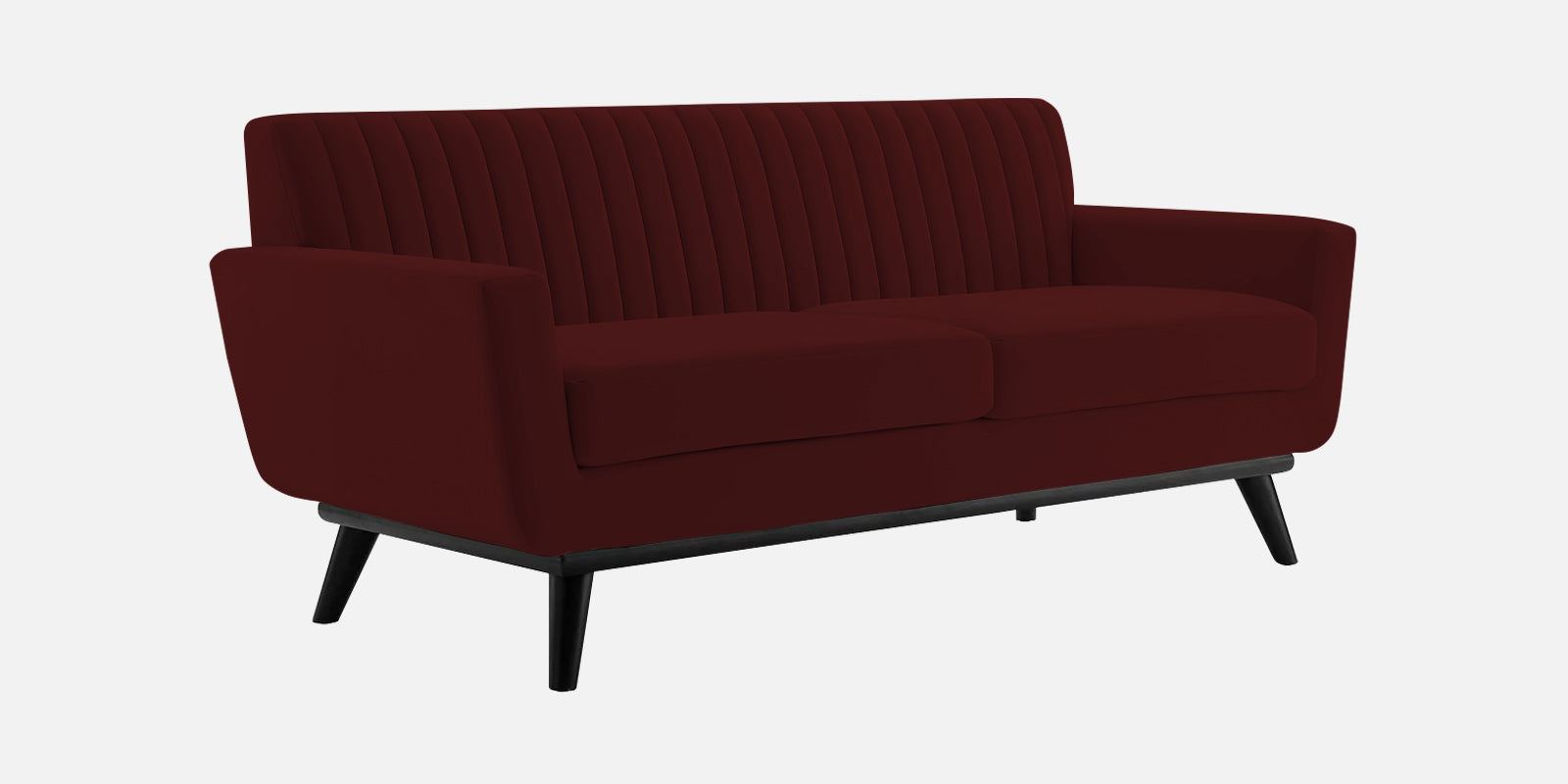 Tucker Velvet 2 Seater Sofa In Dark Maroon Colour - Febonic Living