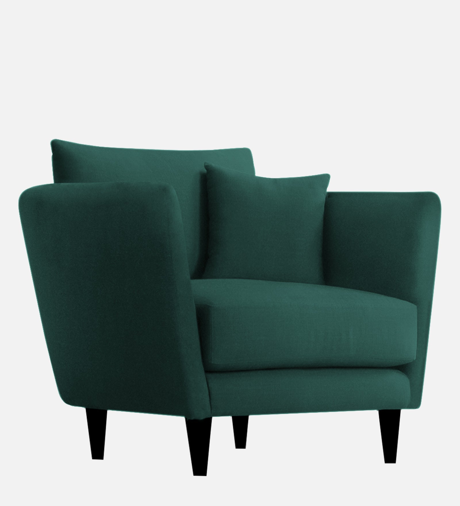 Norway Velvet 1 Seater Sofa In Forest Green Colour - Febonic Living