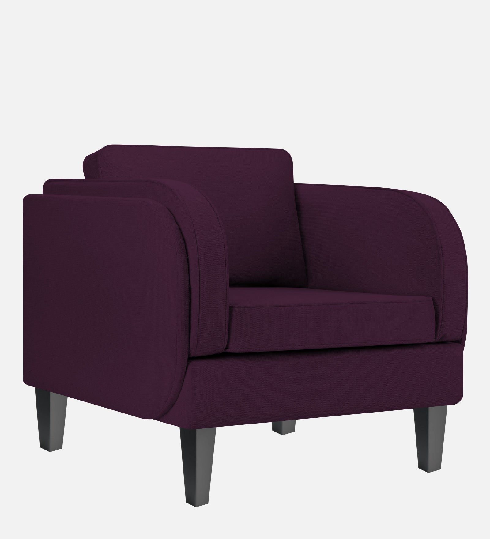 Siddy Fabric 1 Seater Sofa In Greek Purple Colour - Febonic Living