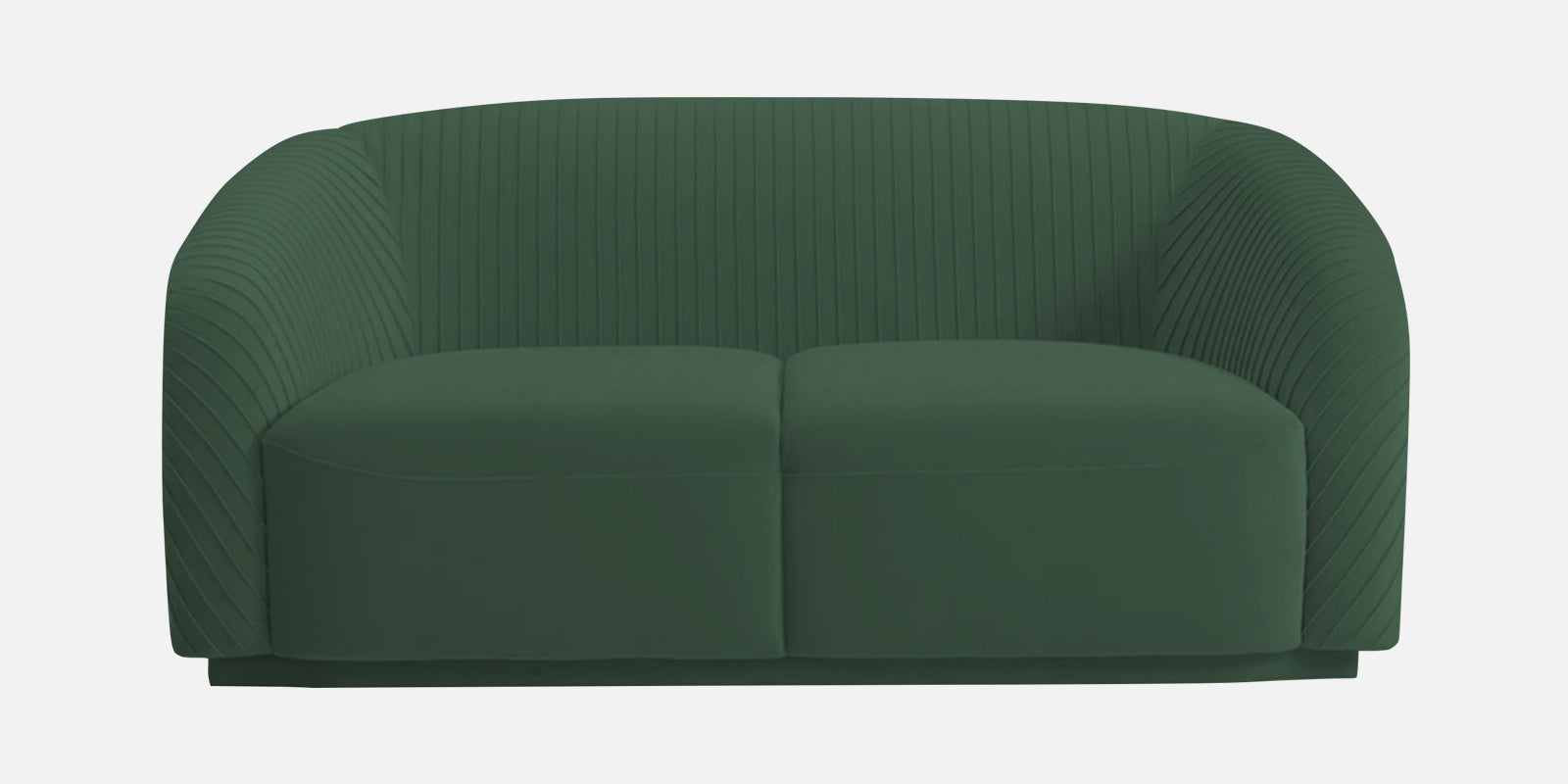 Yara Velvet Fabric 2 Seater Sofa In Amazon Green Colour - Febonic Living