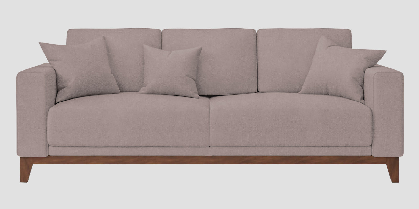 Luca Fabric 3 Seater Sofa In Almond Beige Colour - Febonic Living